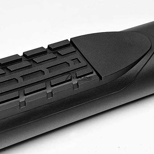 4" Oval Matte Black Side Step Nerf Bars Rail Running Boards Compatible with 04-24 Titan / 16-24 Titan XD Crew Cab