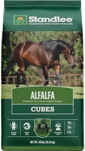 Standlee Alfalfa Cubes for Horses, 40 lbs