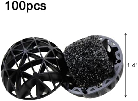 AQUANEAT Aquarium 1" Bio Balls 100pcs for Fish Tank Pond Canister Filter Media