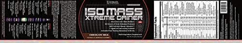 Ultimate Nutrition ISO Mass Xtreme Gainer, Chocolate Milk, 10 lb | 60g Whey Protein Blend, 60g Complex Carbs, 7 Types Of Creatine, 4 Types Glutamine, Lean Mass Gainer For Recovery