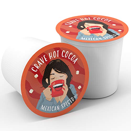 Crave Hot Chocolate Pods, Compatible with 2.0 K-Cup Brewers, Mint Chocolate, 40 Count