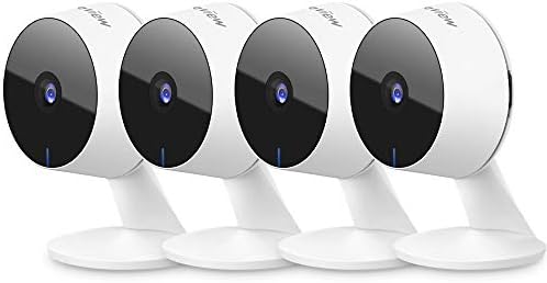 LaView Security Cameras 4pcs, Home Security Camera Indoor 1080P, Wi-Fi Cameras Wired for Pet, Motion Detection, Two-Way Audio, Night Vision, Phone App
