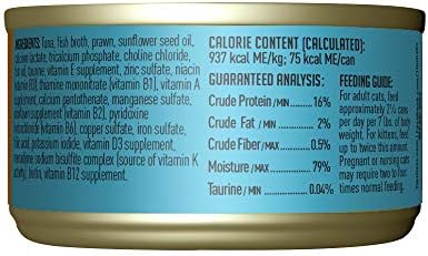 Tiki Cat Grill Wet Cat Food, Ahi Tuna & Prawns, 2.8 oz. Cans (12 Count)
