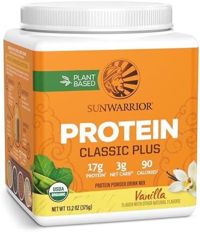Clean Vegan Protein Powder Vanilla | Organic Protein Powder Plant Based Formula with 5 Superfood Blend Sprouted & Fermented | Non-GMO Low Carb Soy Dairy & Gluten Free (Vanilla, 30 Servings)