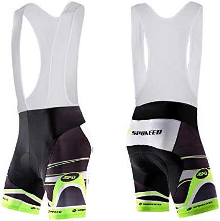 sponeed Men's Cycling Jersey and Bib Short Suit Bicycle Wear Padded Bike Tights