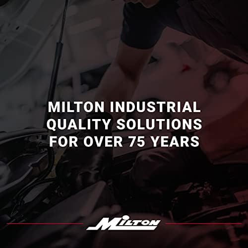 Milton S-976W Dual Head Tire Pressure Service Gauge, 10-160 PSI, 2 PSI Increments, Dually Tire Gauge with Plated Brass Tube