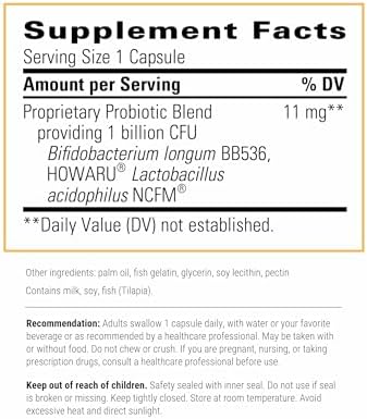 Integrative Therapeutics Probiotic Pearls - Daily Digestive Supplement for Gut Health Support* - Probiotic Capsules for Immune Health Support* - Soy-Free - 90 Count (90 Servings)