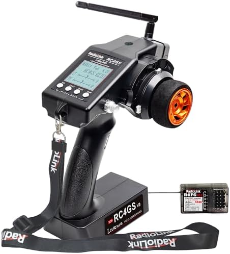 Radiolink RC4GS V3 5CH 2.4G RC Transmitter R6FG Gyro Receiver for Crawler | 2.4GHz Surface Radio Remote Controller Combo