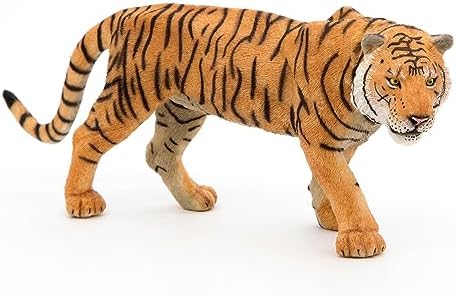 Papo Realistic Tiger Figurine Toy, Wild Life Collection