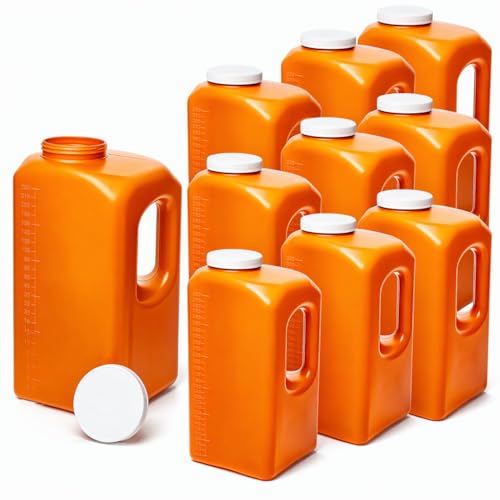 Vakly 24 Hour Urine Collection Bottle, 3000 mL, Graduated Container, Handle