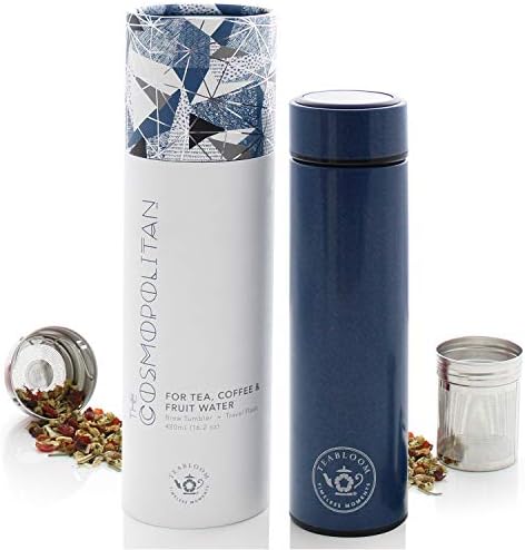 Teabloom - The ORIGINAL All-Brew Travel Tumbler & Thermos | OPRAH’s Favorite | 16oz/480ml Stainless Steel Insulated Water Bottle/Tea Flask/Cold Brew Coffee Mug