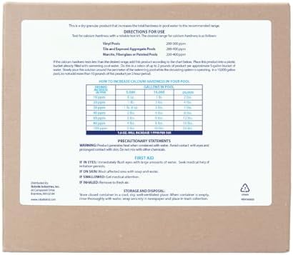 Robelle 8-Pounds Premium Pool Calcium Up | Pool Calcium Hardness Increaser, 100% Calcium Chloride, 8 ounces raises calcium hardness level 10 ppm per 5,000 gallons