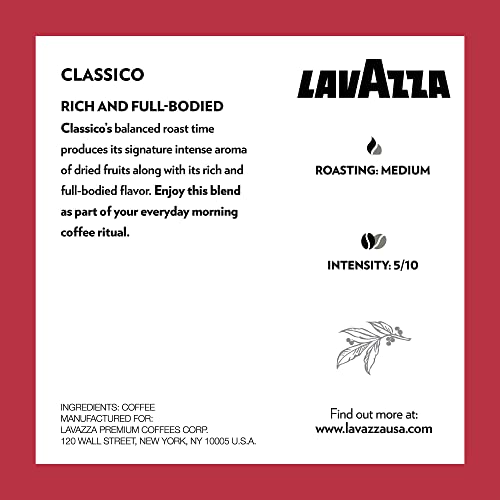 Lavazza Espresso, Single-Serve Keurig K-Cup Pods, Medium Roast Coffee, 32-Count Box