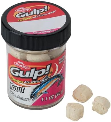 Berkley Gulp! Trout Nuggets Dough Bait, Scented and Flavored Soft Bait for Freshwater Fishing, Designed to Attract Trout, High Visibility