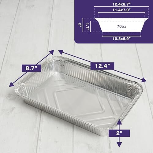 MATANA 40 Pack 9 Inch Round Aluminum Foil Pie Pans with Lids, Pie Tins Disposable for Cinnamon Rolls, Baking Tarts & Cakes, Pie Pan For Cooking