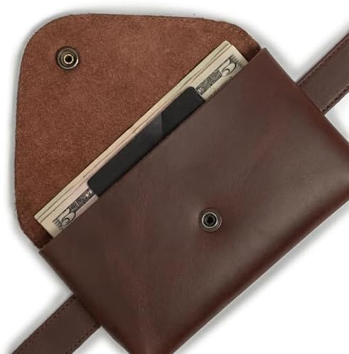 Hide & Drink, Waist Pouch, Fanny Pack, Medieval Bag, Vintage Purse, Phone Holder Cable Case, Easy Travel for Digital Nomads, Full Grain Leather
