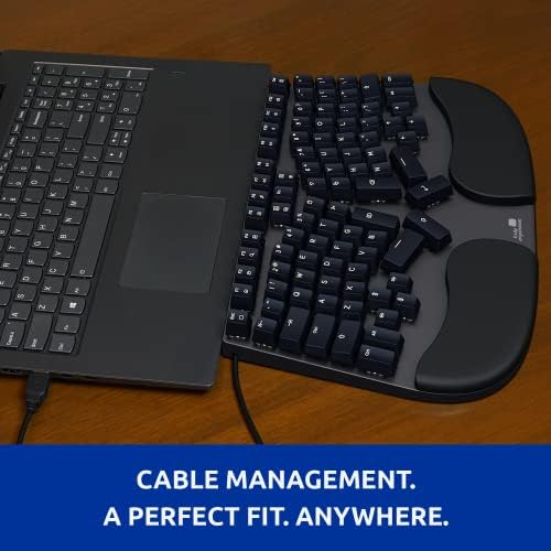Cleave Split Ergonomic Mechanical Keyboard – All-Day Comfort, Boosts Productivity, Natural Typing Posture, Tactile Optical Switches