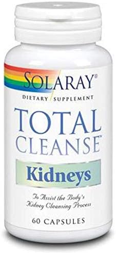 SOLARAY Total Cleanse Kidney Supplement - Complex Blend of Parsley, Dandelion, and Nettle, Kidney Support Supplement for Men & Women - 60 Ct Veg Caps