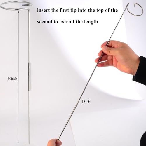 30 Inch Or 16 InchPlant Stakes for Flowers - 5 Pack, Adjustable Height