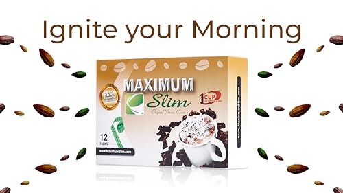 Maximum Slim Premium Instant Cocoa – Creamy, Delicious 4-in-1 Formula with Natural Herbal Extracts for Energy & Vitality