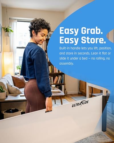Slide Board for Exercise with Booties & Polish - Solid One-Piece Slide and Balance Board for Cardio & Home Workouts, Sports Core Exercise Equipment