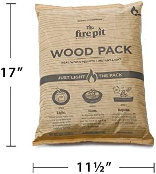 TIKI Wood Pellet Pack – 4-Pack Wood Pellets for Smokeless Fire Pits, Easy-to-Use Fire Pit Fuel for Outdoor Heating & Camping