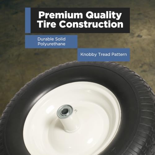 Scenic Road 16" XHD 4-Ply Turf Replacement Wheelbarrow Wheel (SRWT)