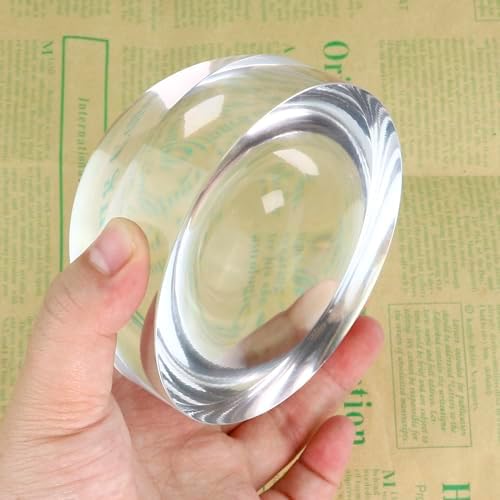 Dandelion 6X Dome/Paperweight Magnifier w/Pouch Table Magnifying | Diameter 2.5 inches,magnifying glass paperweight,reading magnifier for books,Suitable for viewing maps, blueprints