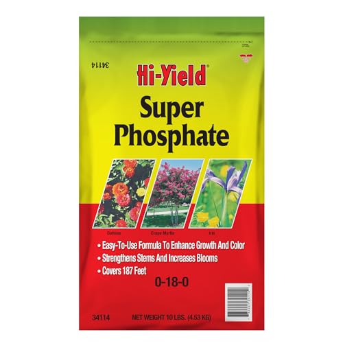 Hi-Yield (32115) Super Phosphate 0-18-0, 4 lbs | Superphosphate 0-18-0 granular - High-phosphorus root builder for transplants & new plantings - Serious gardeners