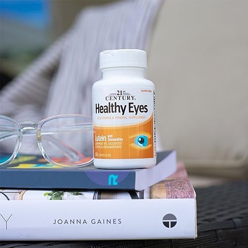 21st Century Healthy Eyes Lutein & Zeaxanthin Capsules, Vision, 60 Count | Advanced Eye Vitamin with Lutein & Zeaxanthin Plus an Antioxidant Formula
