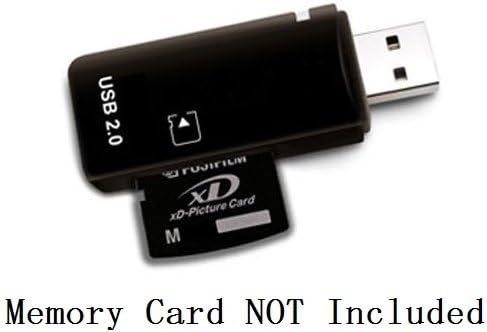 eTECH USB2.0 Black Color High Speed xD Memory Card Reader Supports Olympus and Fuji XD Picture Card 1GB 2GB