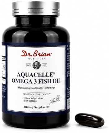 Dr.Brian Fish Oil Supplement 130 Softgel, Highly Absorbed rTG Mini Omega 3 Fish Oil Capsule with EPA/DHA Fatty Acids Vitamin D E