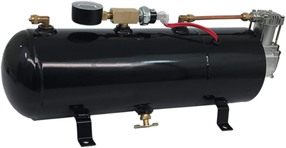 MPC 4 Trumpet Train Air Horn Kit - Fits Almost Any Vehicle: Truck, Car, Jeep, SUV. Includes Four Chrome Trumpets with All-In-One Air System: 110 PSI