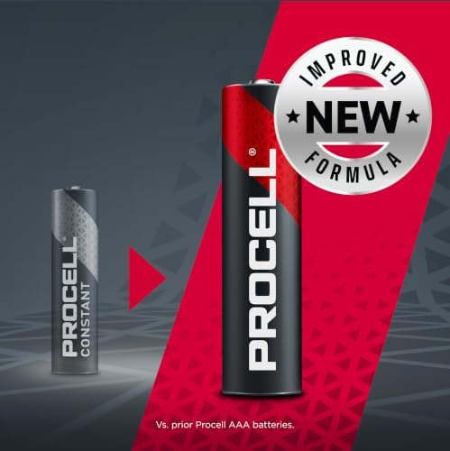 PROCELL AAA Alkaline Batteries, 1.5V Professional Low-Drain, 144-Count Bulk | Industrial triple A cells, 10-year shelf life, ANSI/IEC tested, remotes
