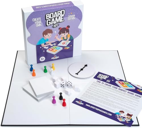 Create Your Own Opoly Board Game Kit with Blank Board & Game Pieces