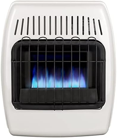 UTY 20,000 BTU Natural Gas Wall Heater, Vent-Free Propane Heater for Indoor Use - Dual Fuel, White
