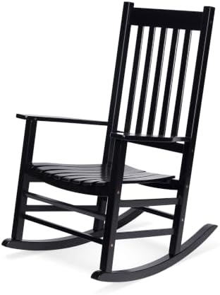 Shine Company 4332WT Vermont Porch Rocker, White (2nd Gen)