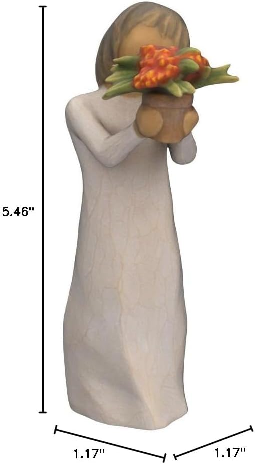 Willow Tree Magnolia, Sculpted Hand-Painted Figure | Cast from a Susan Lordi Original Carving, Meaningful Gift Celebrating Nature, Family, Home and Belonging, Fitted Gift Box