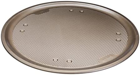 GoodCook Sweet Creations Nonstick Textured Pizza Pan, 16", Champagne Pewter
