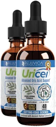 Uricel - Uric Acid Supplement - Tart Cherry & Chanca Piedra & Raw - 2 fl oz