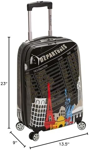 Rockland Departure Hardside 2 Piece Spinner Wheel Luggage, (20"/28"), Departure