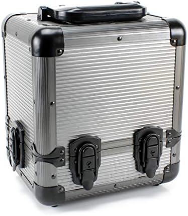 Versa Games 1000pc Deluxe Poker Chip Case Carrier in Gray Color - Ultimate Poker Chip Carrier