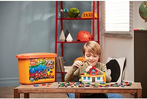 Mega Construx Open-Ended Play Brick Box for Ages 4+ (Building Toys for Creative Play - 790 Pieces), Multicolor (GJD24)