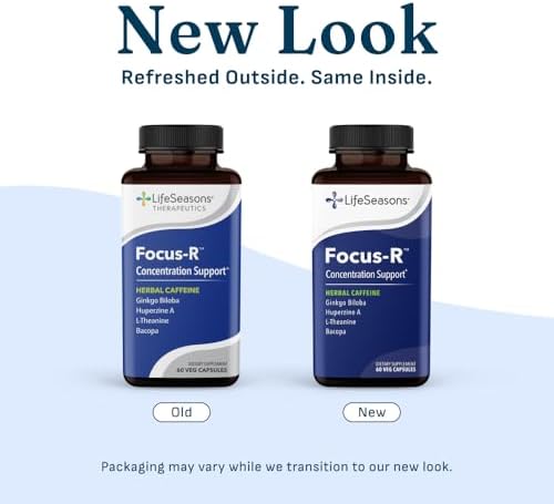 LifeSeasons Focus-R Concentration Support – Memory, Focus & Mental Clarity Supplement with Bacopa, Rhodiola