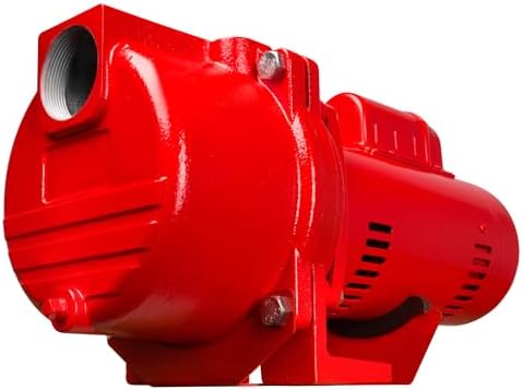 Red Lion RL-SPRK150 Sprinkler/Irrigation Pump, 115/230V, 71 GPM, 1.5 HP | Thermoplastic Impeller, For water sources down to 25' deep, Handles up to 14 sprinklers (1/2" fittings) per zone, 97101501