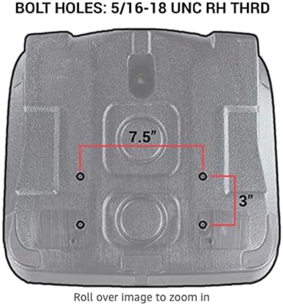 E-VG11696 Seat for John Deere XUV, E, TURF, TE TURF ELECTRIC, TH TURF GATOR, TH 6X4 DIESEL, TX 4X2, F735, F725