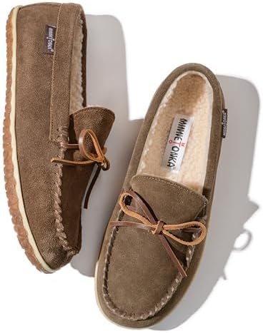 Minnetonka Men's Tomm Suede Leather Moccasins