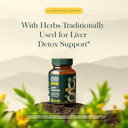 Gaia Herbs Liver Cleanse - Liver Health Support Herbal Supplement with Milk Thistle, Burdock, Turmeric