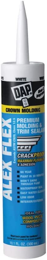 Dap Alex Flex White Acrylic Latex Interior Molding and Trim Sealant 10.1 Oz
