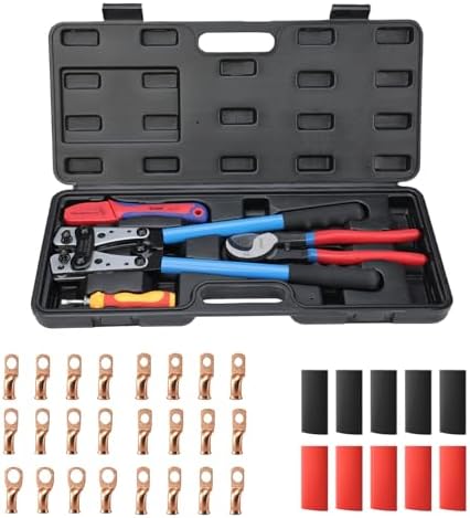 iCrimp Cable Lug Crimping Tool for Heavy Duty Wire Lugs AWG 8-1/0 | Battery Cable Crimper, Battery Terminal, Copper Lugs